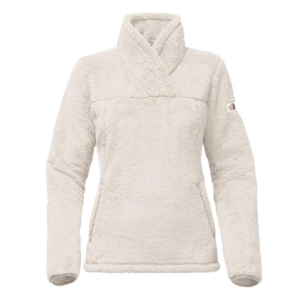 North Face Sherpa Pullover- Light blue/grey